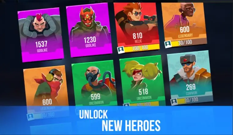 Bullet Echo Mod Unlock Heroes