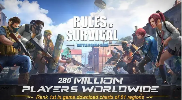Rules of Survival Mod Apk player