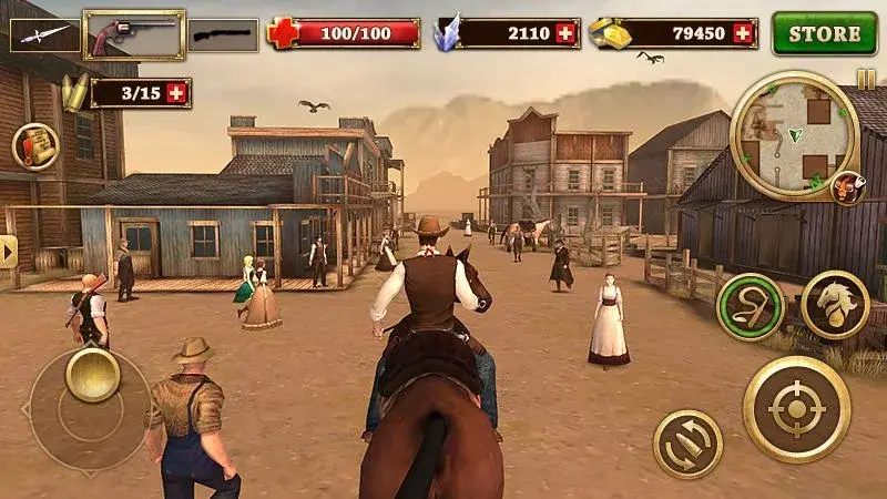 west gunfighter mod apk horse riding